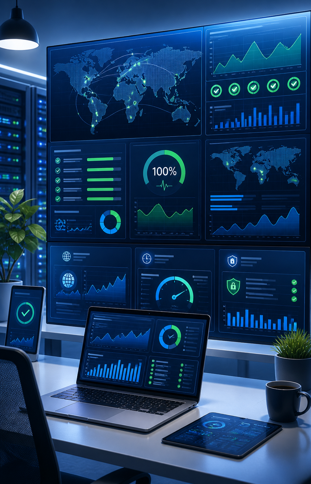 Website monitoring dashboard